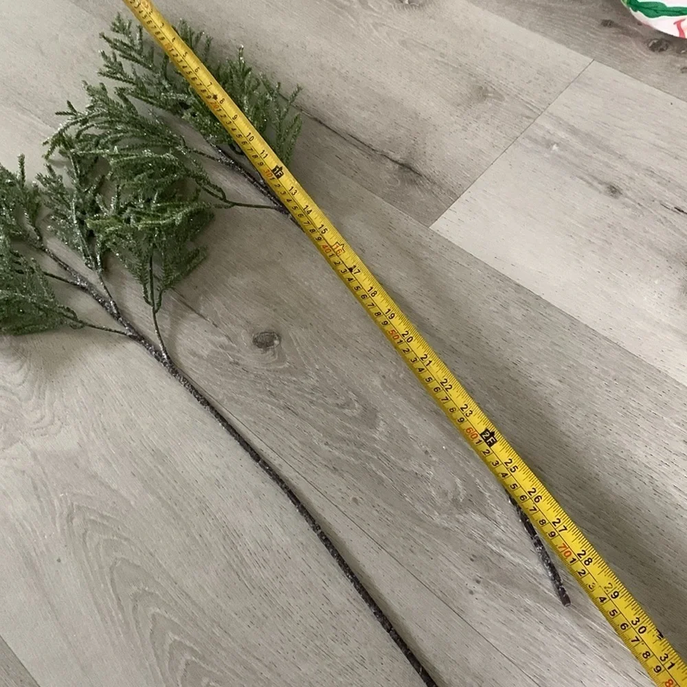 Set of two‎ Christmas branches with glitter home decor minimalist